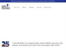 Tablet Screenshot of littlewonders.org